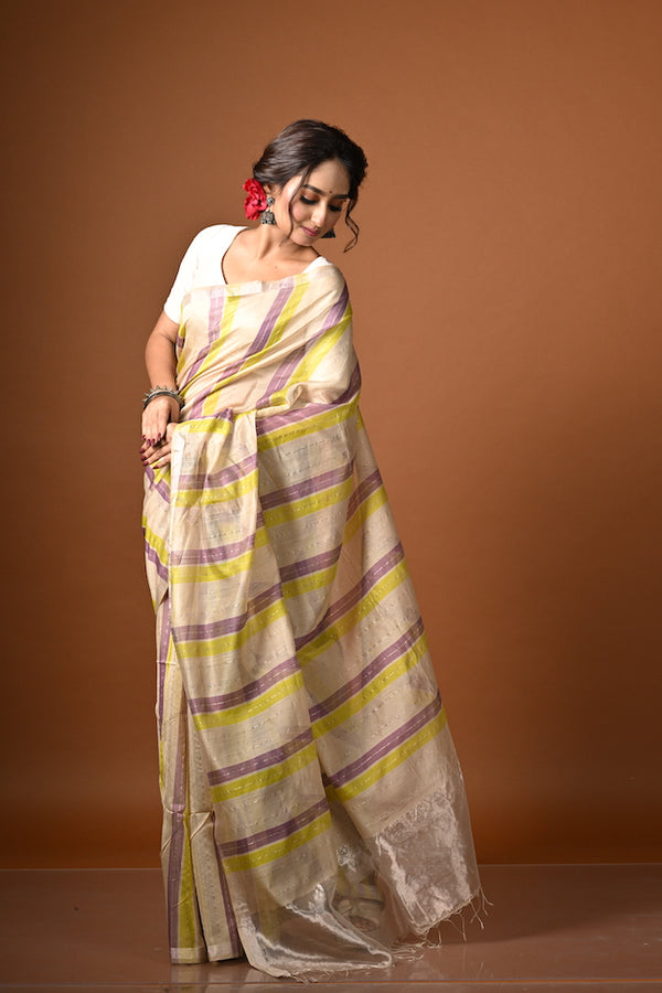 'MANGAL' Handwoven Silk Cotton Maheshwari