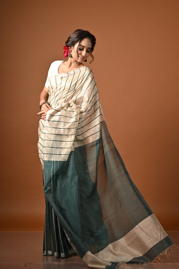 'KALYAN' Handwoven Silk Cotton Maheshwari