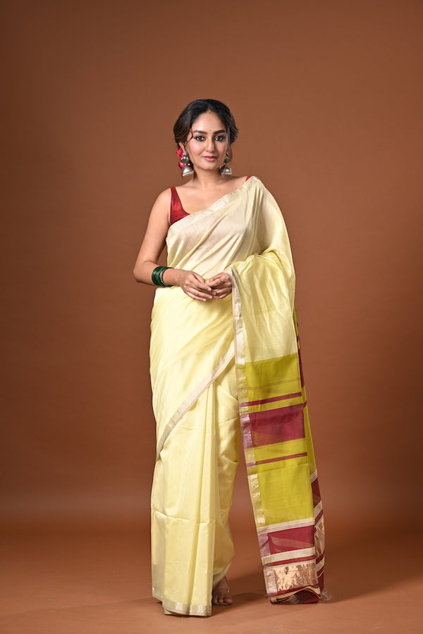 'SAUNDARYA' Handwoven Silk Cotton Maheshwari