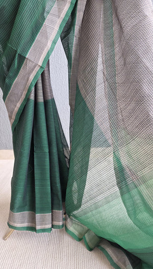 'DESK PLANT' Handwoven Mangalagiri Cotton Saree