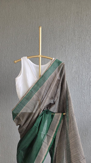 'DESK PLANT' Handwoven Mangalagiri Cotton Saree