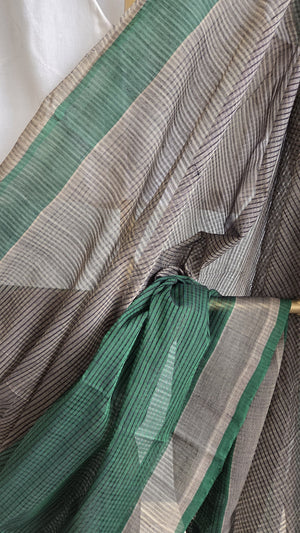 'DESK PLANT' Handwoven Mangalagiri Cotton Saree