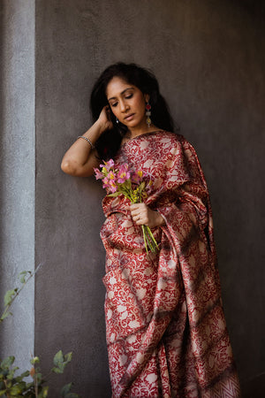 Hoo Nodi | KANAKAMBARA Silk Saree