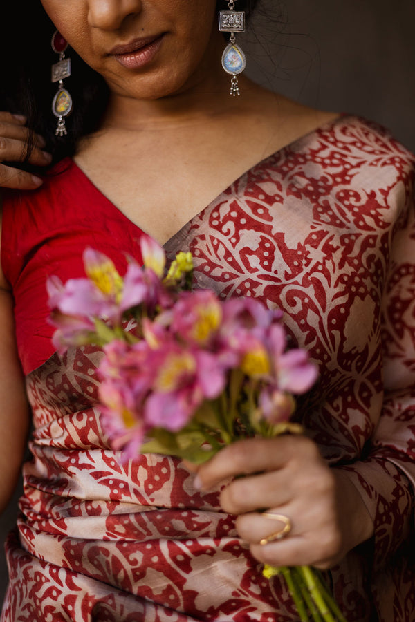 Hoo Nodi | KANAKAMBARA Silk Saree