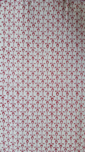 'TULIP: Citrine' Handwoven & Handblock Printed Cotton