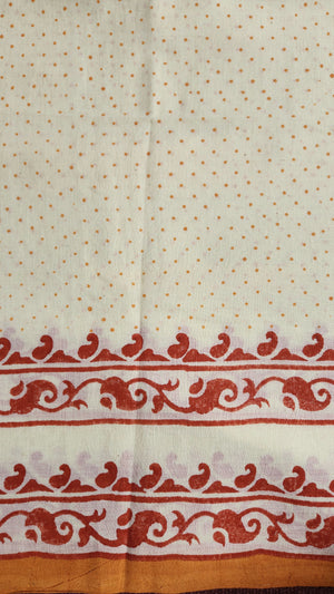 'BOTEH: Lustre' Handwoven & Handblock Printed Cotton