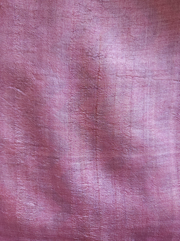 'THE COLOR PURPLE' Handblock printed Tussar silk