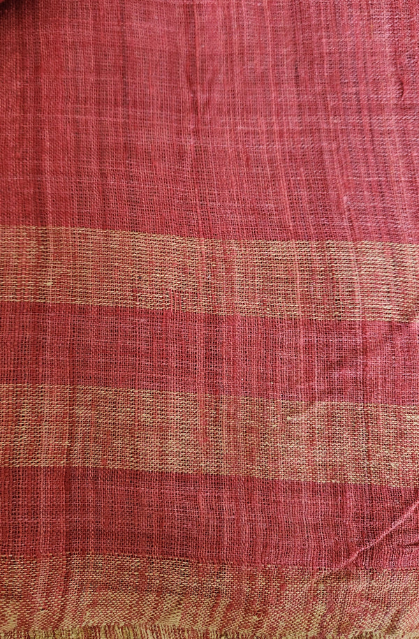 'RANGA' Handspun Handwoven Naturally dyed Eri Silk